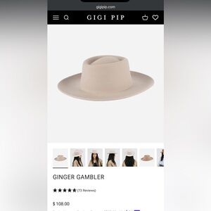 Gigi Pip Ginger Gambler Hat